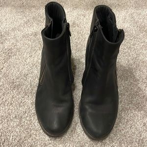 Black Clark’s booties